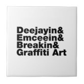 Vier Elemente des Hip Hop Fliese (Vorderseite)