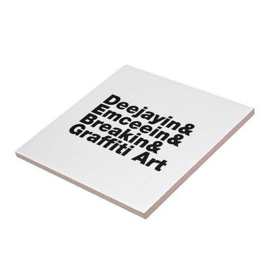 Vier Elemente des Hip Hop Fliese (Seite)