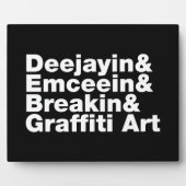 Vier Elemente des Hip Hop Fotoplatte (Vorderseite)