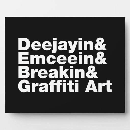 Vier Elemente des Hip Hop Fotoplatte (Vorderseite)