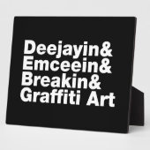 Vier Elemente des Hip Hop Fotoplatte (Seite)