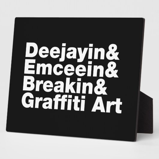 Vier Elemente des Hip Hop Fotoplatte (Seite)