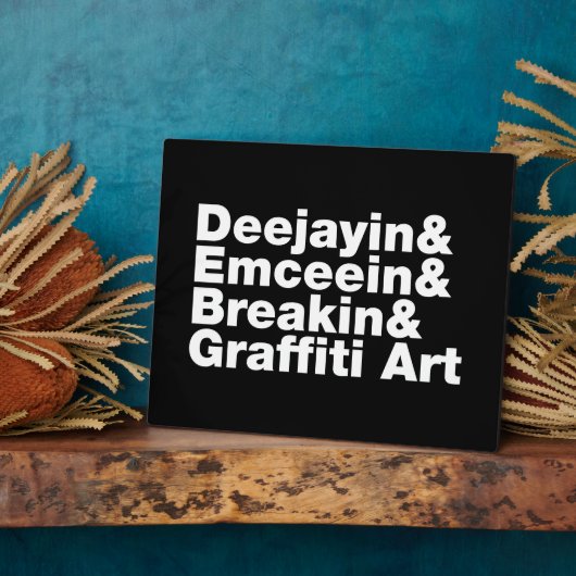 Vier Elemente des Hip Hop Fotoplatte (Seite)