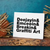 Vier Elemente des Hip Hop Fotoplatte (Seite)