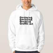 Vier Elemente des Hip Hop Hoodie (Vorderseite)