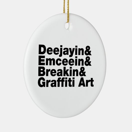 Vier Elemente des Hip Hop Keramik Ornament (Rechts)