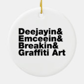 Vier Elemente des Hip Hop Keramik Ornament (Hinten)