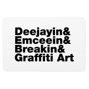 Vier Elemente des Hip Hop Magnet