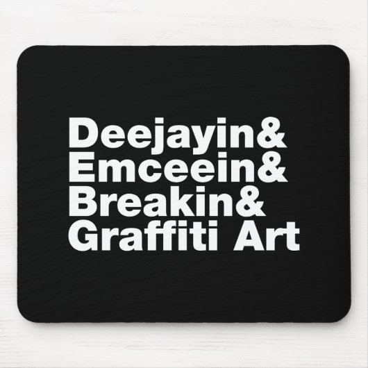 Vier Elemente des Hip Hop Mousepad (Vorne)