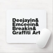 Vier Elemente des Hip Hop Mousepad (Mit Mouse)
