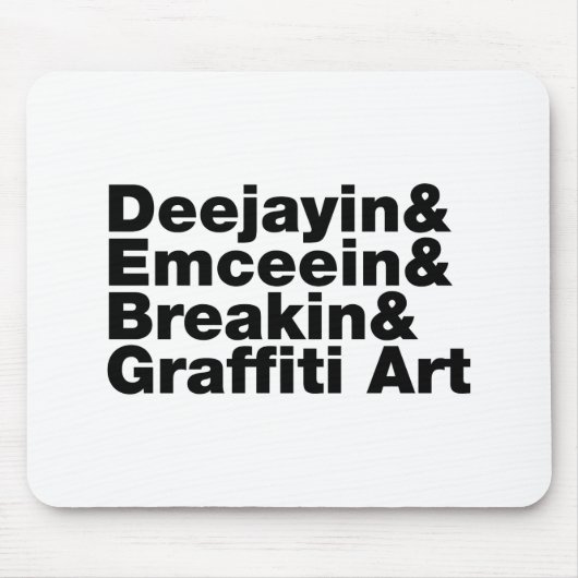 Vier Elemente des Hip Hop Mousepad (Vorne)