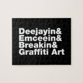 Vier Elemente des Hip Hop Puzzle (Horizontal)