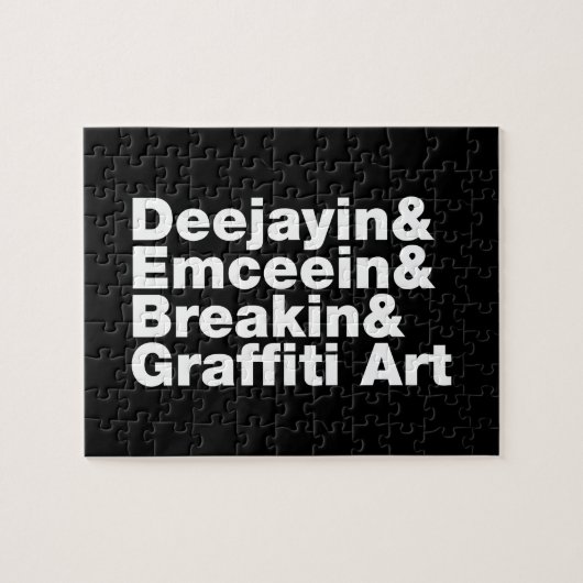 Vier Elemente des Hip Hop Puzzle (Horizontal)