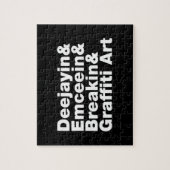 Vier Elemente des Hip Hop Puzzle (Vertikal)