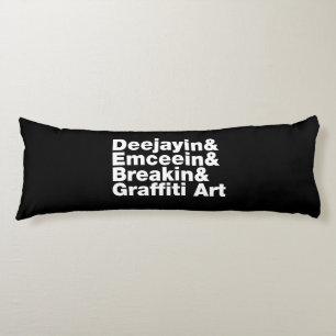 Vier Elemente des Hip Hop Seitenschläferkissen