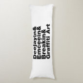 Vier Elemente des Hip Hop Seitenschläferkissen (Vorderseite Vertikal)