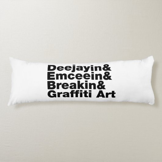 Vier Elemente des Hip Hop Seitenschläferkissen (Vorderseite)