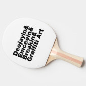 Vier Elemente des Hip Hop Tischtennis Schläger (Seitenansicht)