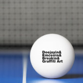 Vier Elemente des Hip Hop Tischtennisball (Netto)