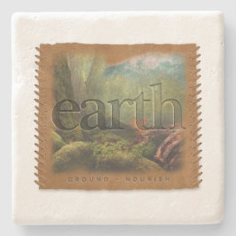 Vier Elemente - Erde - Untersetzer
