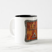 Vier Elemente - Feuer - Kaffeetasse (Vorderseite Links)