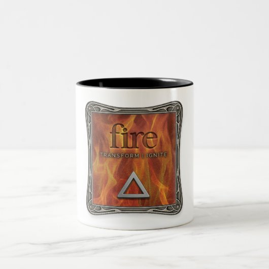 Vier Elemente - Feuer - Kaffeetasse (Mittel)