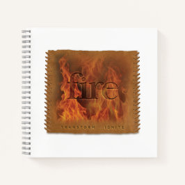 Vier Elemente - Feuer - Tagebuch Notizblock