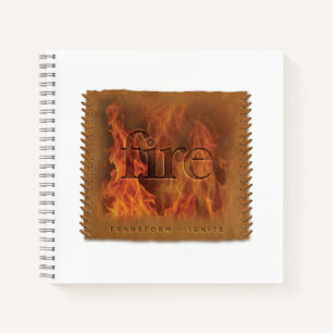 Vier Elemente - Feuer - Tagebuch Notizblock