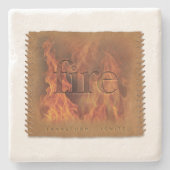 Vier Elemente - Feuer - Untersetzer (Vorderseite)