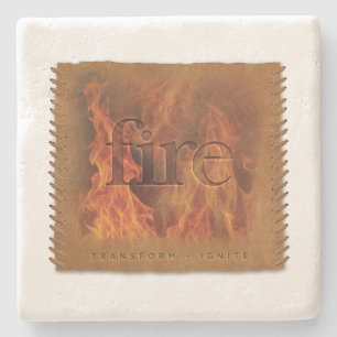 Vier Elemente - Feuer - Untersetzer