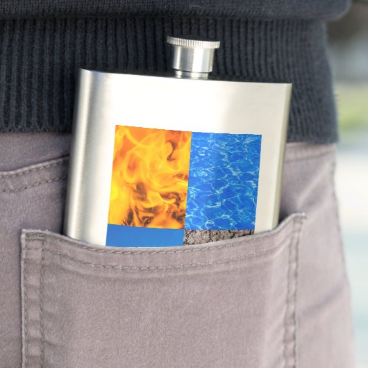 Vier Elemente Flachmann (Beispiel)