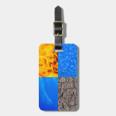 Vier Elemente Gepäckanhänger (Vorderseite vertikal)