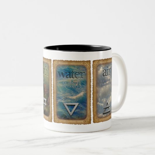 Vier Elemente - Kaffeetasse (VorderseiteRechts)