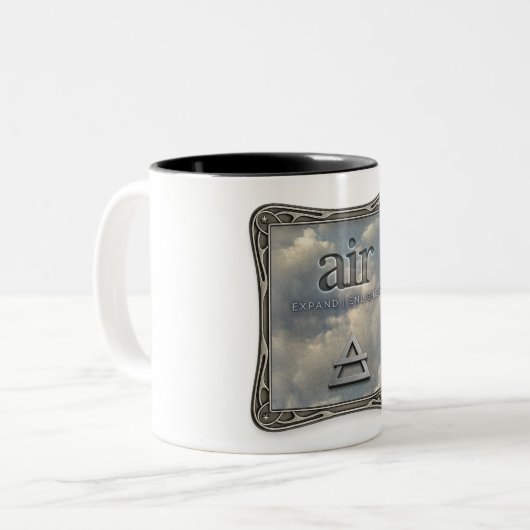 Vier Elemente - Luft - Kaffeetasse (Vorderseite Links)