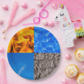 Vier Elemente Pappteller (Party)