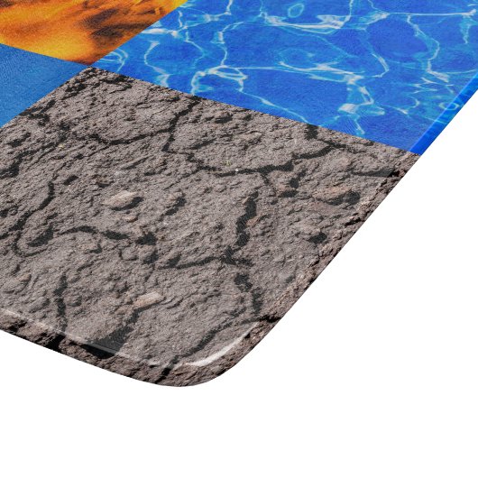 Vier Elemente Schneidebrett (Ecke)