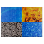 Vier Elemente Schneidebrett (Vorderseite)