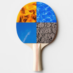 Vier Elemente Tischtennis Schläger