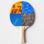 Vier Elemente Tischtennis Schläger (Vorderseite)