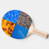 Vier Elemente Tischtennis Schläger (Seitenansicht)