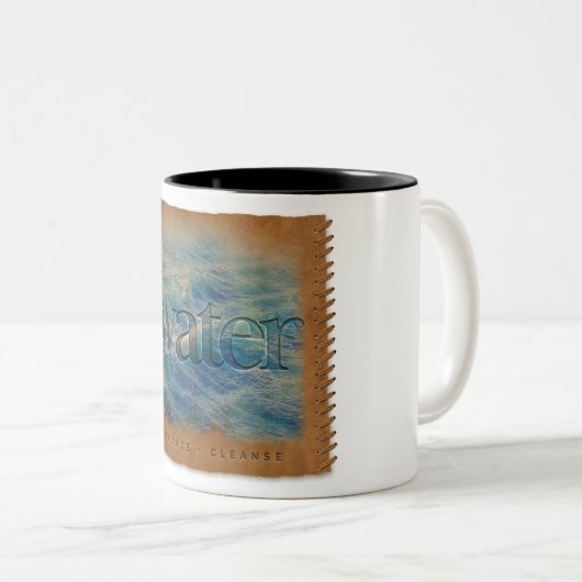 Vier Elemente - Wasser - Kaffeetasse (VorderseiteRechts)