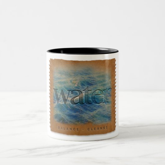 Vier Elemente - Wasser - Kaffeetasse (Mittel)