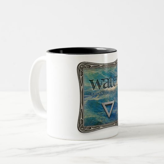 Vier Elemente - Wasser - Kaffeetasse (Vorderseite Links)