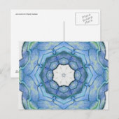 Vier Elemente Wasser Mandala Postkarte (Vorne/Hinten)