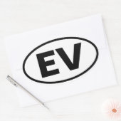VIER Elysian Valley "EV" Ovaler Aufkleber (Umschlag)