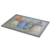 Vier entzückende Elf-Babys: Polymer-Lehm Schneidebrett (Ecke)