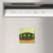 Vier Erbsen in einer tollen, einzigartigen Kunst Magnet (In Situ (Geschirrspüler))