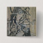 Vier ernste Räuber wecken einen Geist Button (Vorderseite)