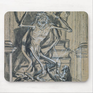 Vier ernste Räuber wecken einen Geist Mousepad