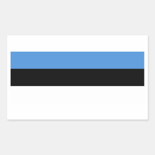 VIER estnische Staatsflagge Rechteckiger Aufkleber